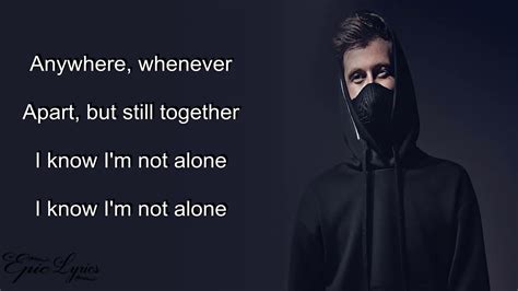 Alan Walker Alone Lyrics Youtube