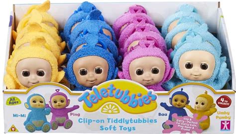 Teletubbies Tiddlytubbies Clip On Soft Toy Choose Umby Pumby Ping Mi Mi