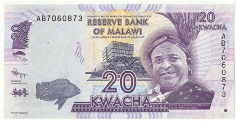 Banknotes Of Malawi 20 Kwacha Bank Notes Malawi Paper Money