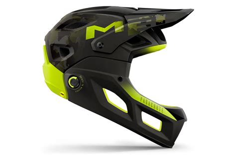 Met Parachute Mcr Mips Full Face Helmet With Removable Chin Bar Black