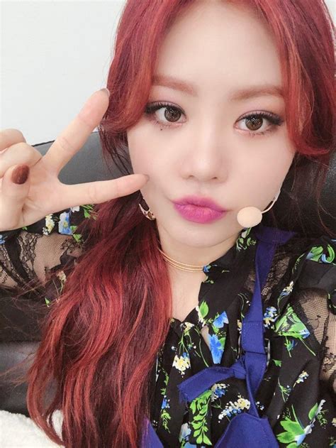 Soojin Gidle Red Hair Gidle Gi Dle 2020
