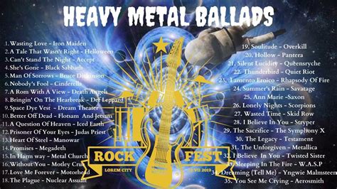 Best Heavy Metal Ballads Playlists Greatest Collection Of Heavy Metal