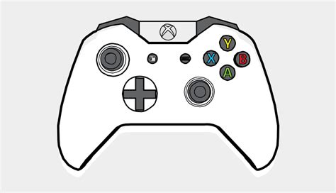 Xbox Controller Cartoon If The Nexus Button Big X In The Middle Is