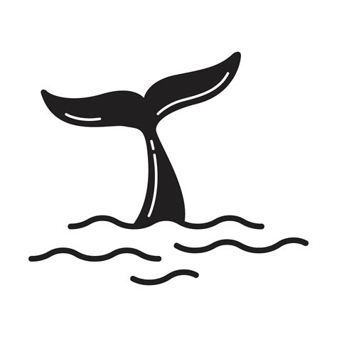 Shark Tail Vector Logo Icon Dolphin Whale Ocean Sea Cartoon Character