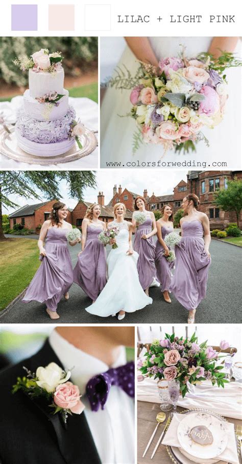 Lilac And Light Pink Spring Wedding Color Ideas Colors For Wedding