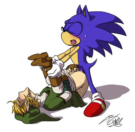 Rule 34 Blue Fur Crossover Furry Hedgehog Human Link Male Male Only