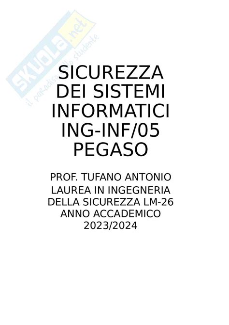 Tutte Le 270 Domande E Risposte Esame Di Sicurezza Dei Sistemi