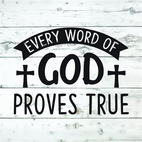 Every Word Of God Proves True Svg Svg Religious God Svg Etsy