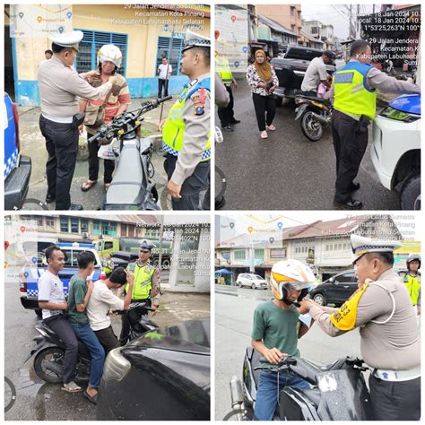 Satuan Lalu Lintas Polres Labuhanbatu Selatan Menggelar Aksi Sosial