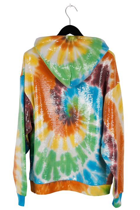 R13 Sequined Tie Dye Rainbow Hoodie Endstation Gallery