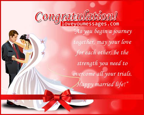 That said, saying or writing congratulations to a newly married woman was once considered a faux pas because it was thought of as congratulating her on actually landing a man! wedding congratulation messages - wedding wishes and ...