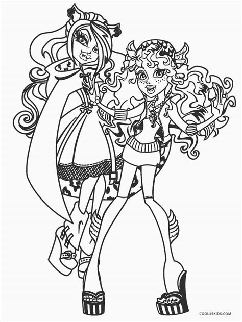 Dibujos De Monster High Para Colorear Páginas Para Imprimir Gratis