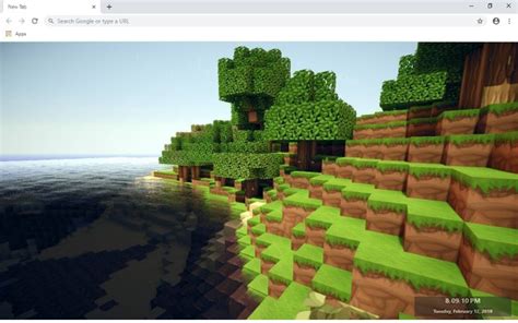 Minecraft New Tab And Wallpapers Collection扩展插件免费下载 Chromefk插件网