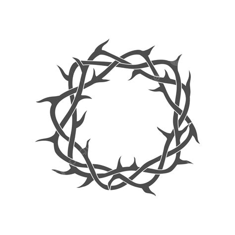 Crown Of Thorns Vector Illustration Crown Of Thorns Branch Symbol PNG And Vector With