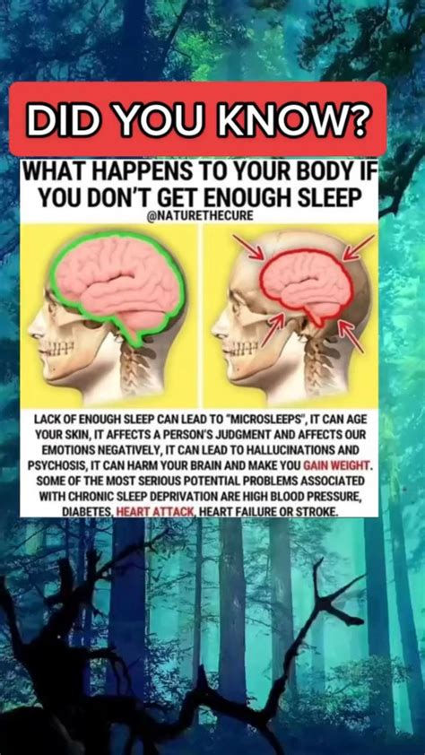 did you know what happens to your body if you don t get enough sleep 💤 health knowledge