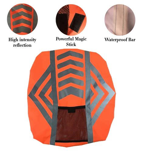 Reflective Backpack Cover Rucksack Cover Bag Rain Cover Waterproof For