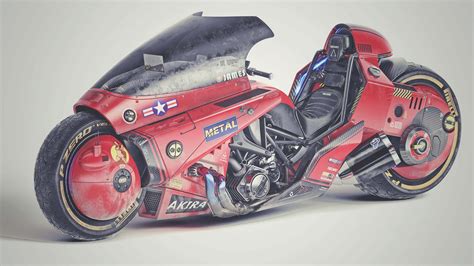 This Akira Motorcycle Concept By James Qiu Is Fire Asphalt And Rubber