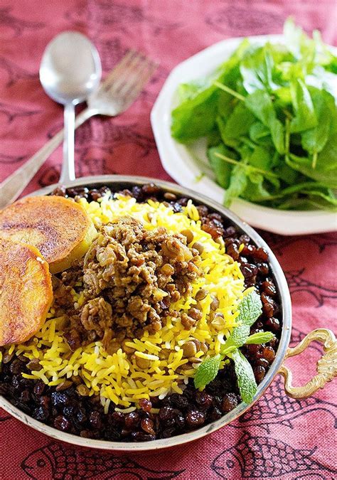 Persian Rice With Lentils Is Easy And Simple To Make And Is Topped With