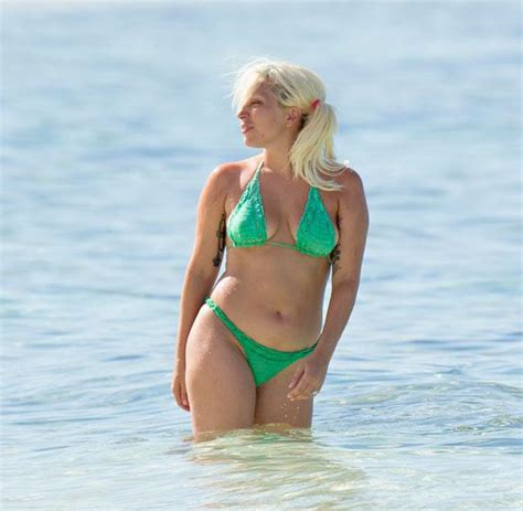 Lifes A Beach Lady Gaga Strips Down On Bahamas Vacation In 11 Photos