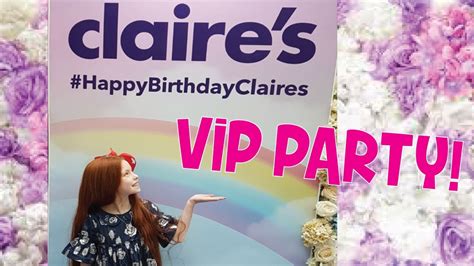 Claires Vip Birthday Party And Store Tour At Westfield London Little