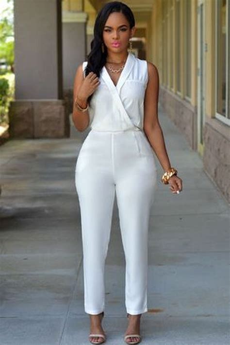 Outfit Ideas White Jumpsuit Outfit Jumpsuits Rompers Fashion Model Casual Wear Romper Suit