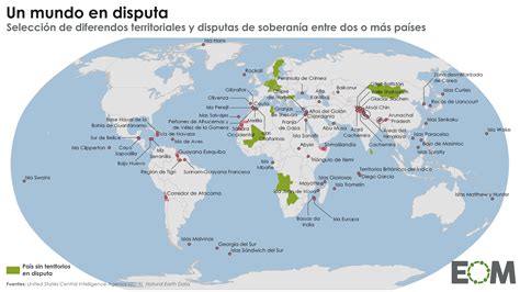 Los Principales Conflictos Territoriales Del Mundo Mapas De El Orden Mundial Eom