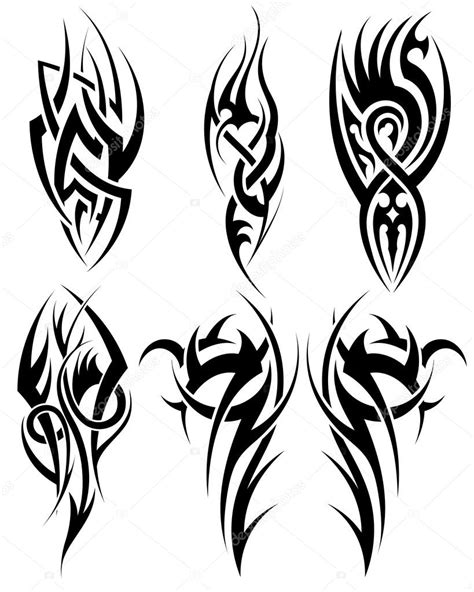 Conjunto De Tatuajes Tribales — Vector De Stock © Angelp 72058365