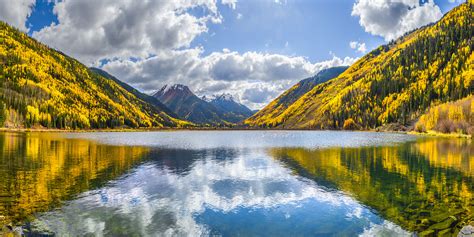 Crystal Lake Reflections Autumn Colors Million Dollar Highway Ouray