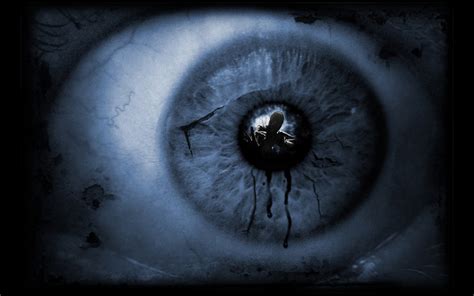 Download Scary Darkness Eye Reflections Photoshop Scared Wallpaper