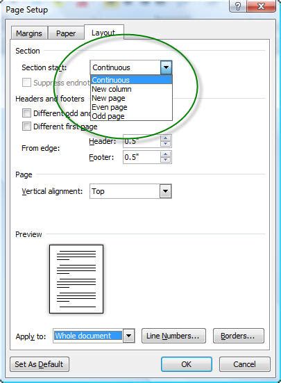 Sections Headers And Footers In Microsoft Word A Tutorial In The