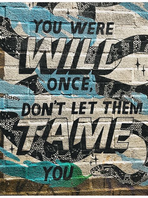 You Were Wild Once Dont Let Them Tame You Sticker By Designdome Redbubble