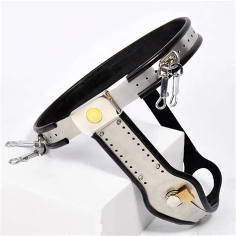 Female Adjustable Model T Stainless Steel Chastity Belt With One