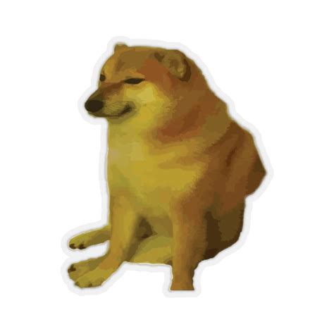 Cheems Doge Meme Decal Sticker Etsy België