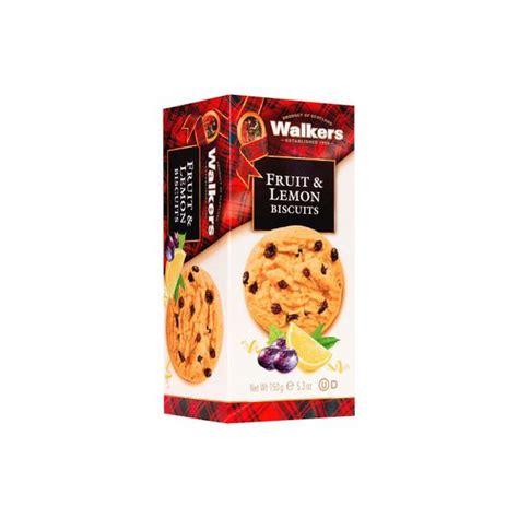 Walkers Fruit And Lemon Biscuits 150g