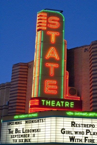 Howard crane, who had also designed the fox theatre (detroi. State Theatre, Ann Arbor - Canvas wrap - neon marquee ...