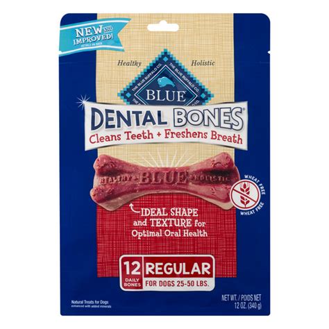Save On Blue Daily Dental Dog Bones Regular Natural 12 Ct Order