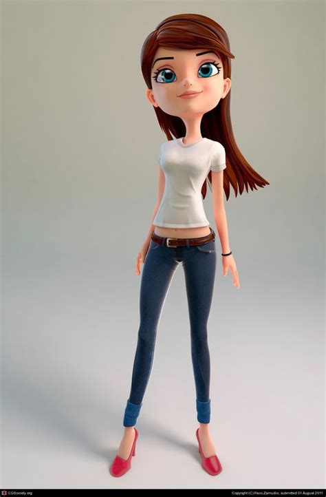 Image Result For 3d Digital Art Female Characters Cartoon Character