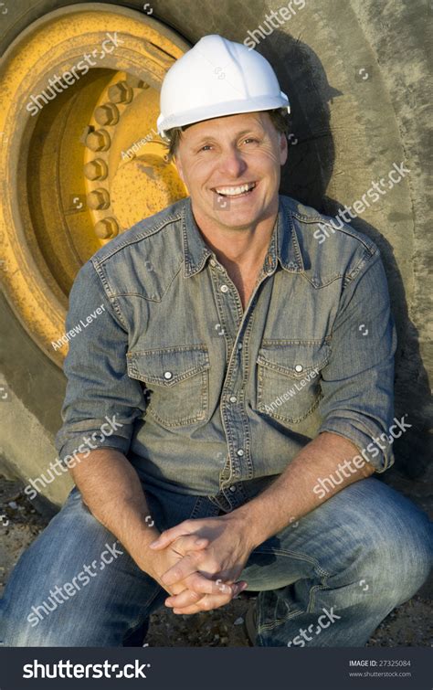 Happy Smiling Construction Worker Stock Photo 27325084 Shutterstock