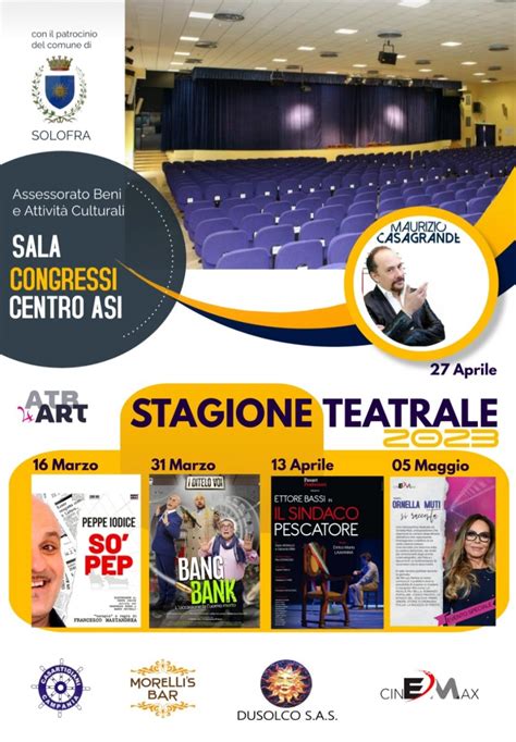 Stagione Teatrale 2023 Solofra Service Srl Asi Solofra Avellino