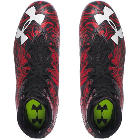 Under Armour Mens Ua Highlight Lux Mc Football Cleats In Black Red