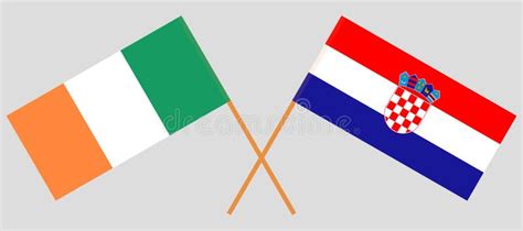Croatia And Ireland The Croatian And Irish Flags Official Colors