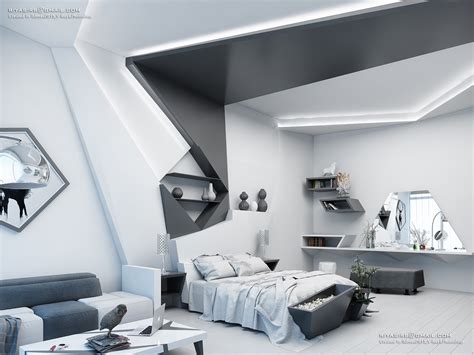 Futuristic Bedroom Design On Behance