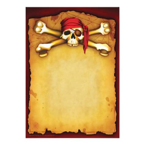 Free Printable Pirate Party Invitations Templates
