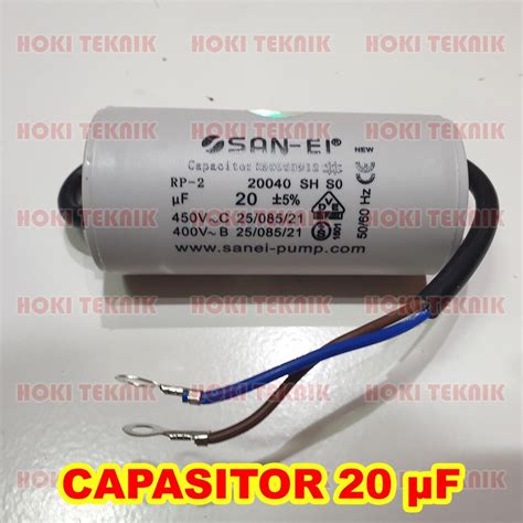 Jual Capacitor Capasitor Kapasitor Bulat Pompa Air Kompresor Dinamo 20