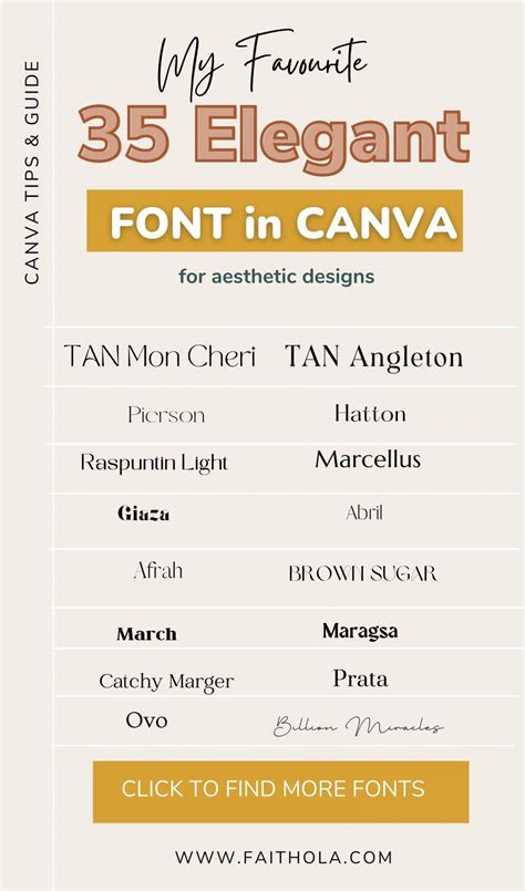 35 Best Elegant Aesthetic Fonts On Canva For Eye Catchy Designs