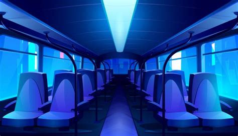 Download Empty Bus Interior At Night For Free Bus Interior Anime