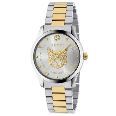 Ladies Gucci G Timeless Stainless Steel Tiger Watch Ya1264074 Reeds