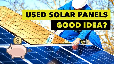 Making your own photovoltaic cell is out of reach anyway, unless you're content with an efficiency of 0.5%/. Is Buying USED Solar Panels a Good Idea? - YouTube
