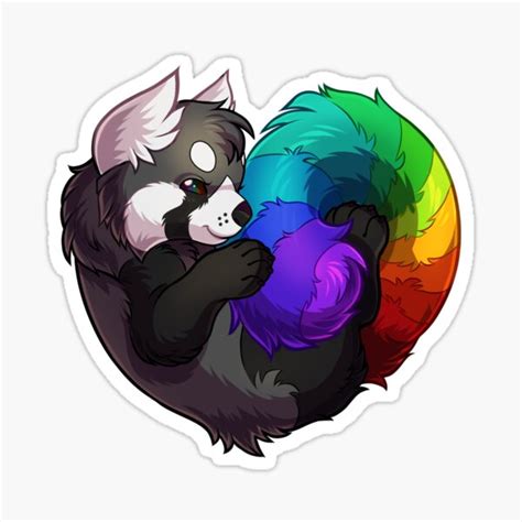 Rainbow Panda Sticker For Sale By Keshi Redbubble