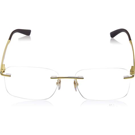 Ray Ban Rimless Rx6385i 2500 Gold Men S Eyeglasses